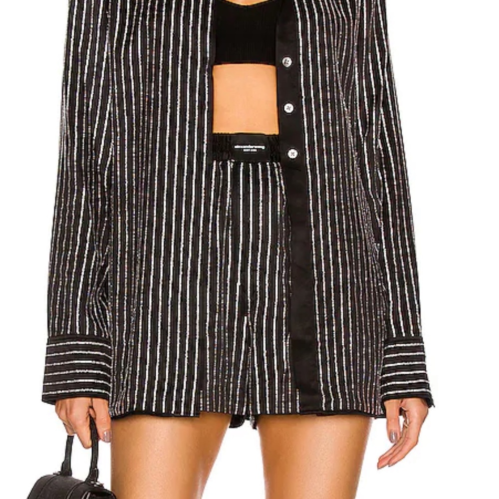 Alexander Wang rhinestones shorts ss2021